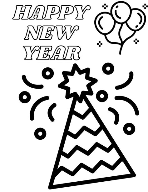 New Years Printable Coloring Pages Printable Word Searches