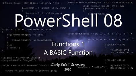 Powershell 08 Functions 1 Basic Functions Youtube
