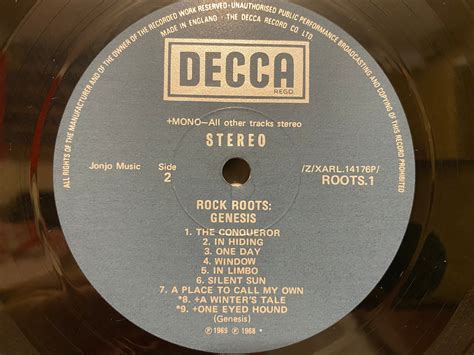 Genesis Album Rock Roots Genre Psychedelic Rock Vinyl Lp 12 Etsy