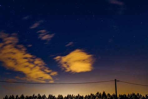 Astrophotography Clouds Dark Glow Glowing Long Exposure Night