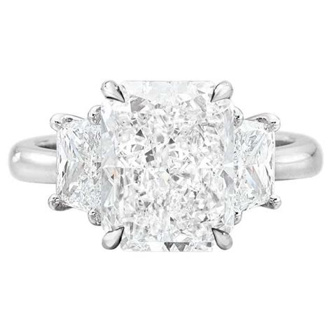 5 Carat Radiant Cut Yellow Diamond Ring Gia Certified For Sale At