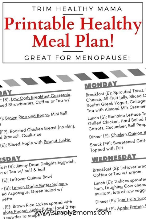 Youll Love This Delicious Thm Meal Plan For Menopause