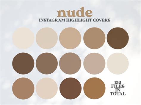 Nude Instagram Highlight Covers Tan Cream Beige Ig Etsy My XXX Hot Girl