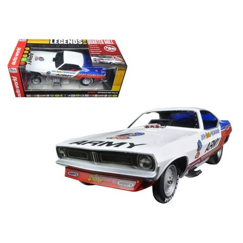 Don Prudhomme Army 1973 Plymouth Cuda Funny Car Red White Blue