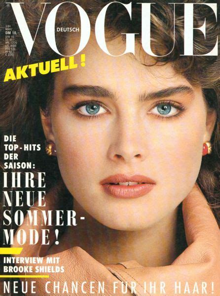 Brooke Shields Throughout The Years In Vogue Brooke Shields Brooke