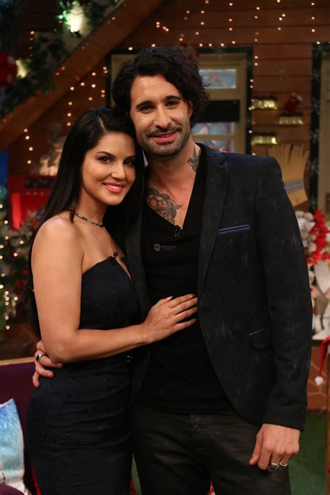 Sunny Leone And Her Husband Daniel Weber On The Sets Of The Kapil