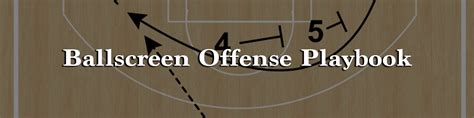 Ballscreen Offense Playbook The Basketball Playbook