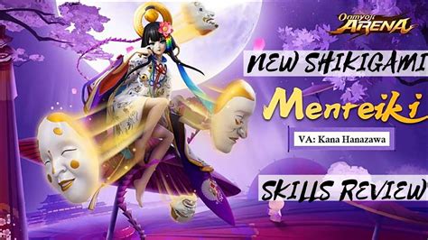 New Shikigami Menreiki Skills Review Onmyoji Arena Youtube
