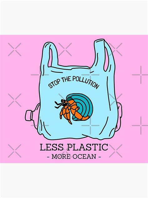 Say No To Plastic Bags Stop The Pollution Less Plastic More Ocean