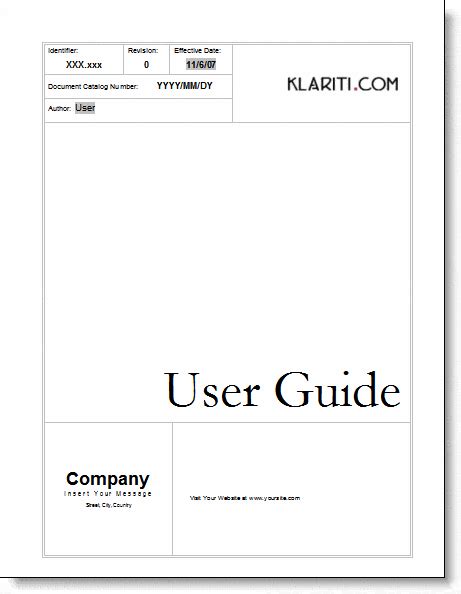 Instruction Page Template