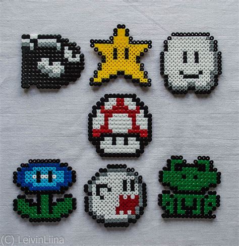 Mario Scene Perler Bead Art Hama Beads Design Perler Bead Mario Images