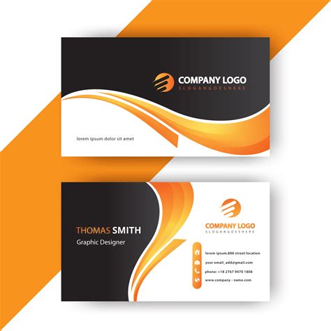 Vector Business Card Templates Ai Best Images
