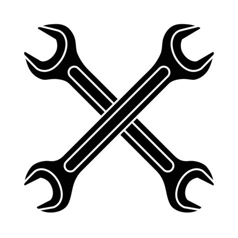 Crossed Wrenches Vector