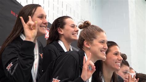 Texas Womens Swimming And Diving Day One Of Big 12 Championships Feb
