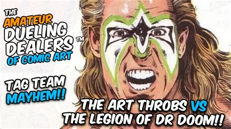 tag team wrestling mayhem tonight at 9pm est on the amateur dueling dealers of comic art youtube