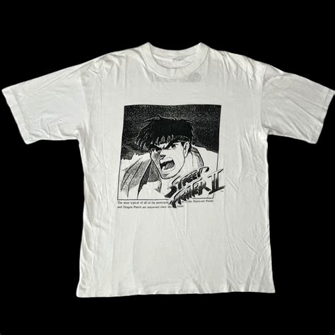 Vintage Vintage 90s Street Fighter 2 Ryu T Shirt Capcom 1992 Grailed