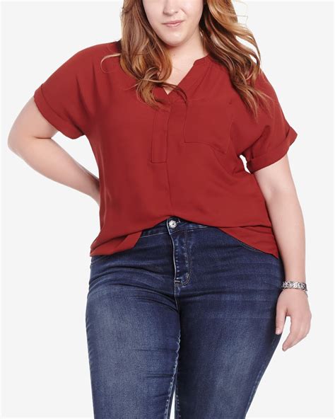 Plus Size Short Sleeve Blouse Plus Sizes Reitmans