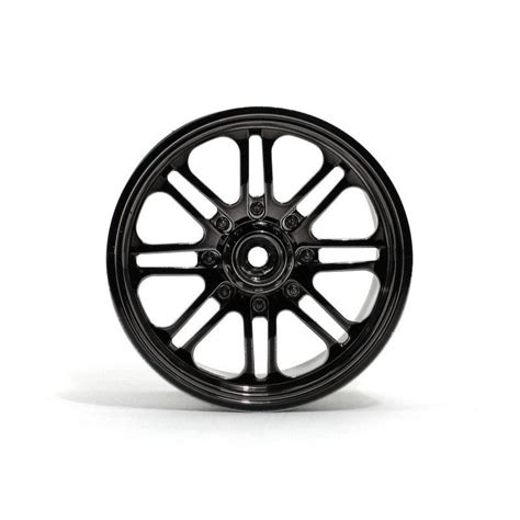 8 Spoke Wheel Black Chrome 83x56mm2pcs