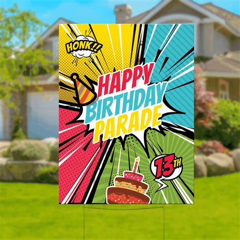 Drive By Birthday Parade Just Yard Sign And More Llc