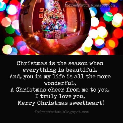20 Merry Christmas Sweetheart Images With Romantic Wish Messages