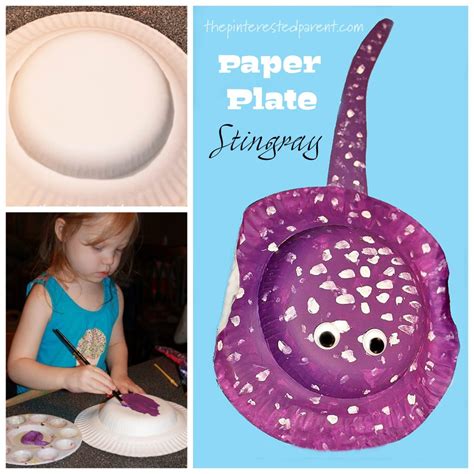 Paper Plate Stingray Craft The Pinterested Parent