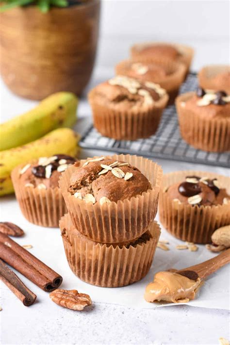 Peanut Butter Banana Oatmeal Muffins The Conscious Plant Kitchen