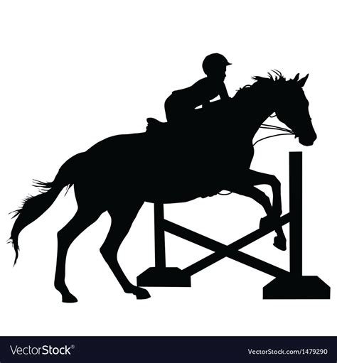 Free vector silhouettes for commercial use in.svg and.png format with a transparent background. Horse jumping silhouette Royalty Free Vector Image