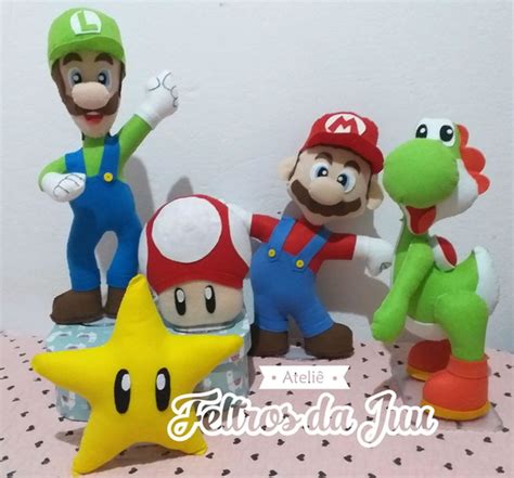 Kit Super Mario Bros Em Feltro Elo7 Produtos Especiais