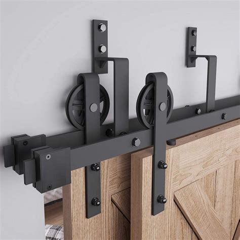 Rated 4.55 out of 5 stars. WinSoon 5-16FT Bypass Sliding Barn Door Hardware Double ...