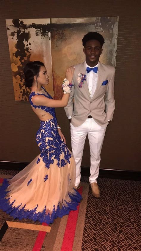 Cute Dress Nice Tux And Blue Tie To Match Her Prom Outfits Royal