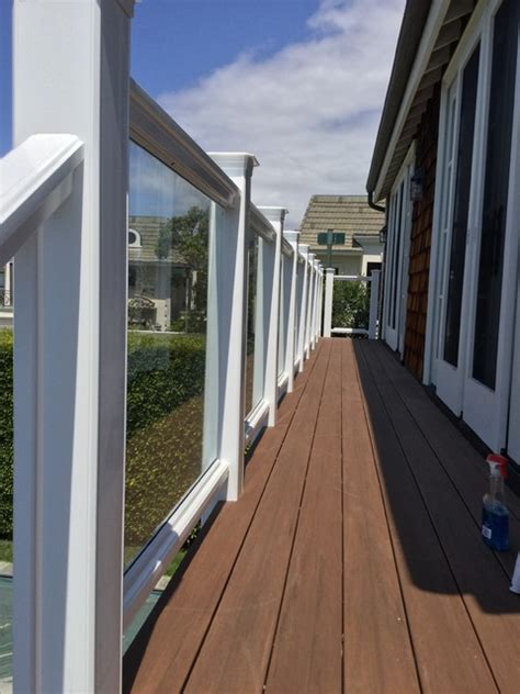Azek Decking And Railing Beach Style Deck Los Angeles By La