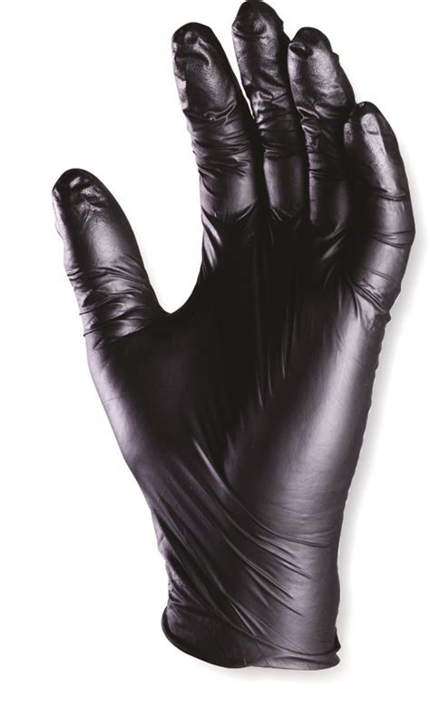 Gants Jetables Nitrile Noir Par 10 Usage Unique Taille 8 M Surface Grip