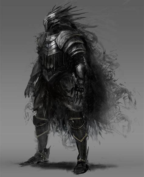 Black Knight Morgan Yon Fantasy Warrior Conceito De Armadura