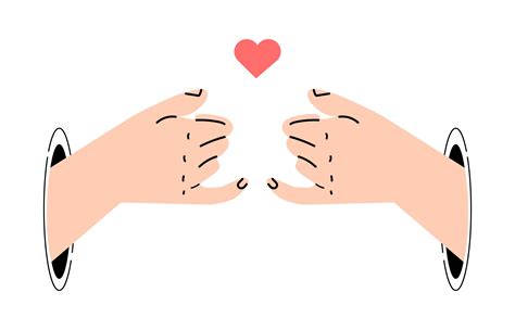 Pinky Fingers Making A Hand Gesture Of Promise 1877205 Vector Art At