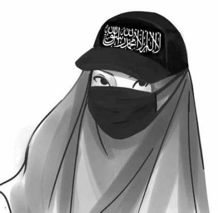 65+ Gambar Kartun Muslimah Bercadar, Keren, Berkacamata, HD