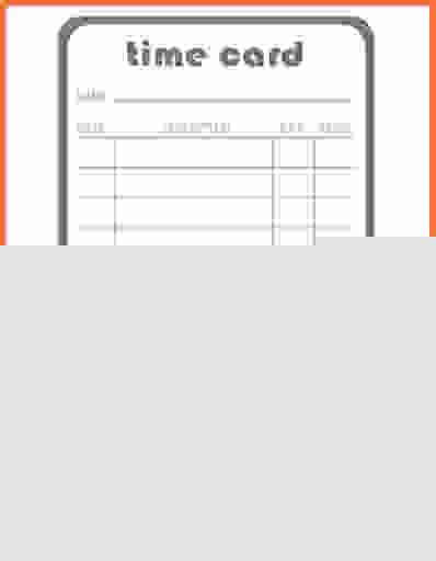Printable Time Card Free Images At Vector Clip Art Online