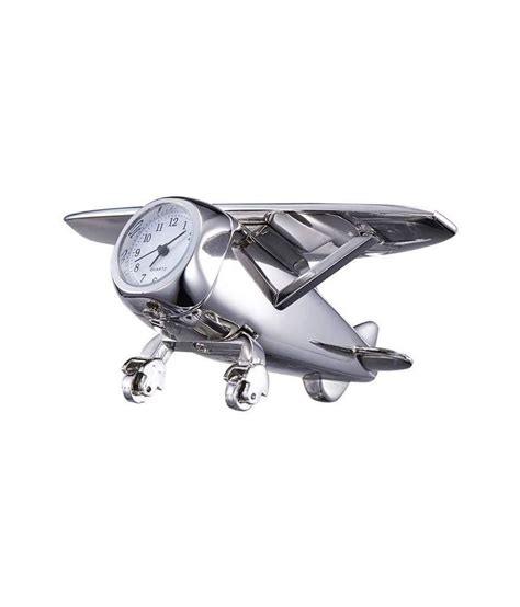 Airliners Silver Aircraft Table Clock Buy Airliners Silver Aircraft