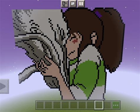 Spirited Away Pixel Art Minecraft