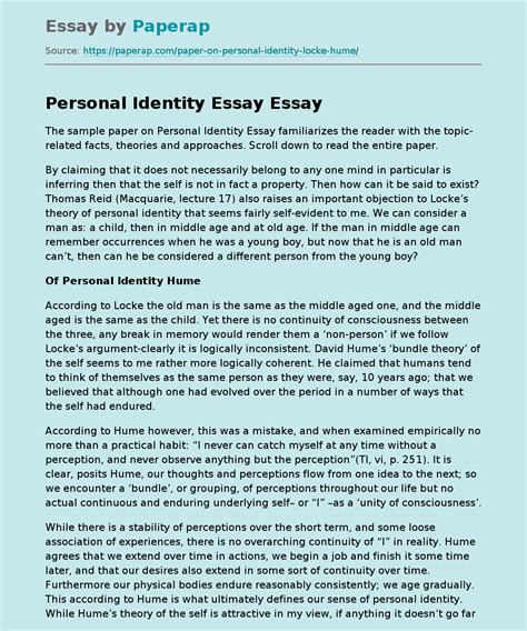 ⚡ Personal Identity Paper 88 Personal Identity Topic Ideas To Write About And Essay Samples 2022