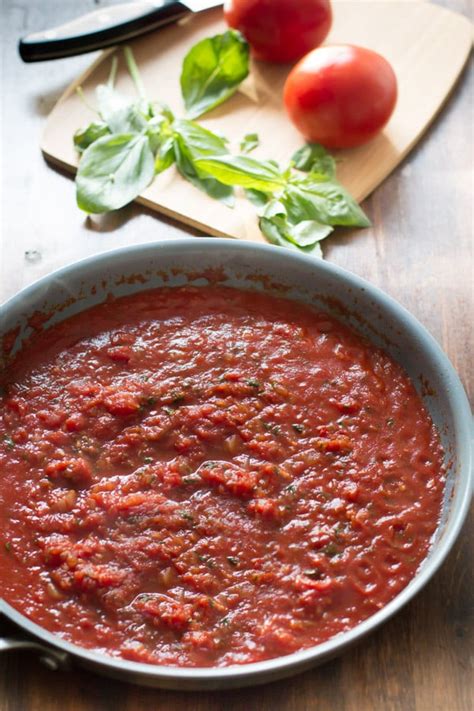 It is recommended to slightly cook the mixture and stir it well before adding the same to tomato sauce. How to make Basic Tomato Sauce Recipe - Primavera Kitchen