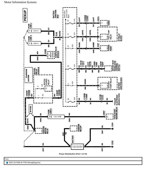 Ford Truck F650 F750 Wiring Diagrams 2001 2003