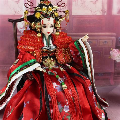 Buy 35cm Collectible Chinese Dolls Empress Wu Zetian Doll With 12 Joints