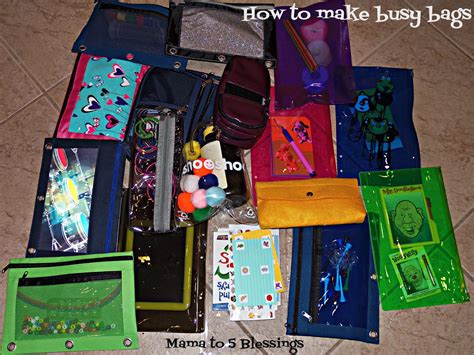 How To Make Busy Bags To Keep Your Little One Busy