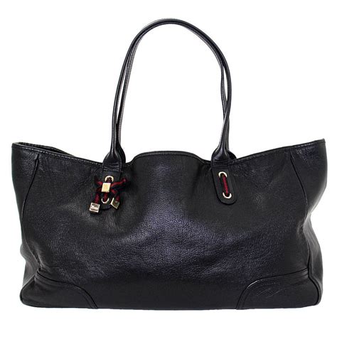 Gucci Black Leather Slouchy Tote Bag Large At 1stdibs
