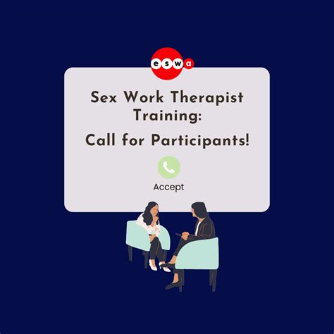 Sex Work Therapist Training Call For Participants European Sex