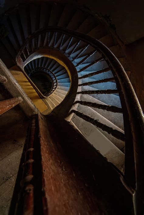 Abandoned Wooden Staircase Photograph By Jaroslaw Blaminsky Pixels