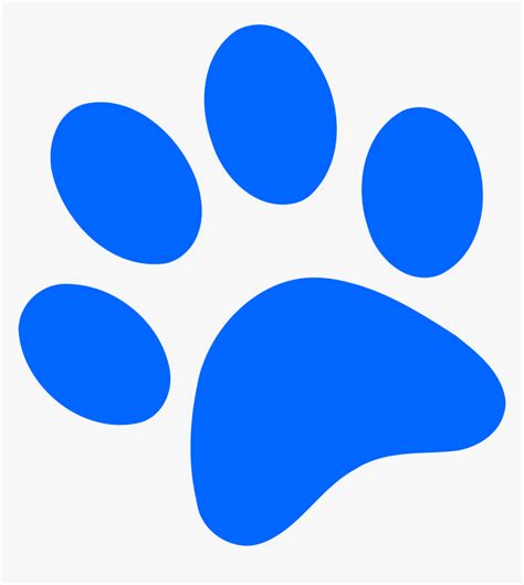 Blue Paw Print Clip Art Free Clipart Images Dog Paw Print Blue Hd