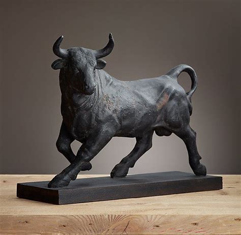 19th C Spanish Bull Statue Bull Statue Bull Sculpture Animal