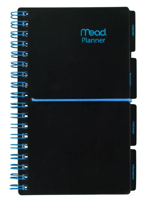 Mead Tld91010 Undated Weeklymonthly Poly Planner W Tabs