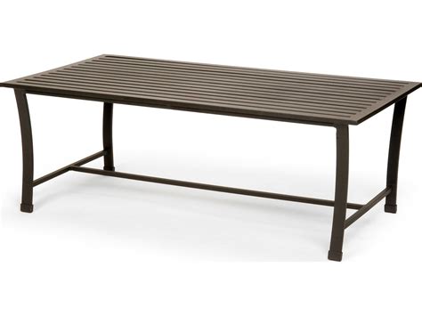 Modway summon outdoor coffee table in gray. Caluco San Michelle Aluminum 44 x 24 Rectangular Metal ...
